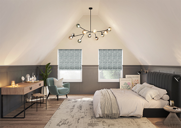 Urbanite, Frosted Steel - Twist&Fit Roman Blind - Image 8